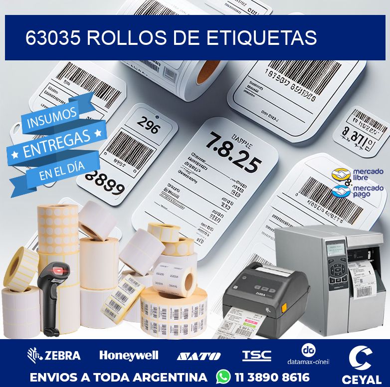 63035 ROLLOS DE ETIQUETAS