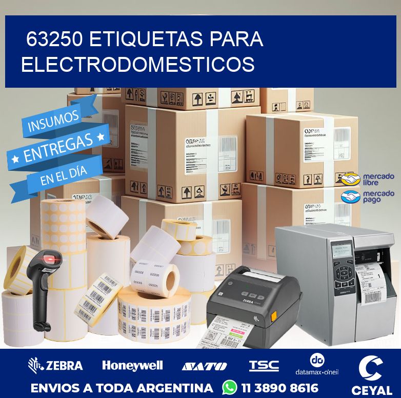 63250 ETIQUETAS PARA ELECTRODOMESTICOS