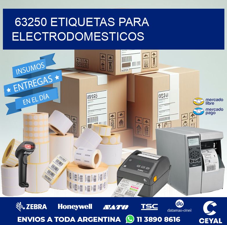 63250 ETIQUETAS PARA ELECTRODOMESTICOS