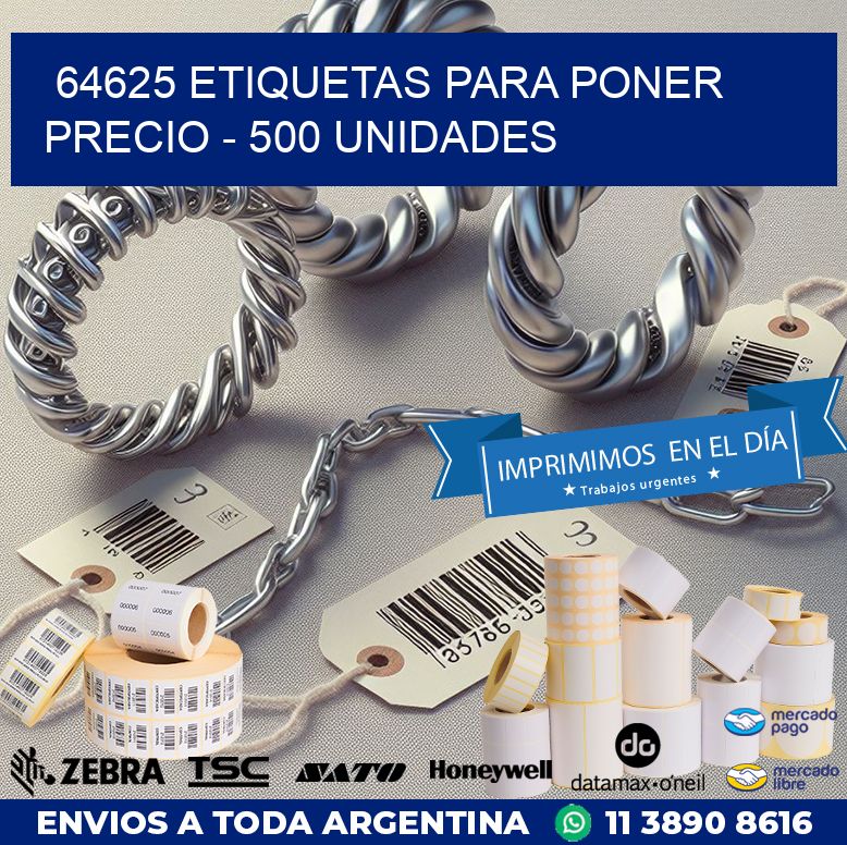 64625 ETIQUETAS PARA PONER PRECIO – 500 UNIDADES