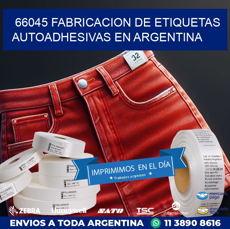 66045 FABRICACION DE ETIQUETAS AUTOADHESIVAS EN ARGENTINA