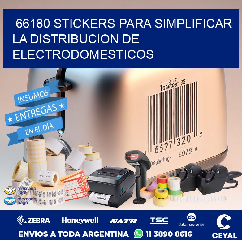 66180 STICKERS PARA SIMPLIFICAR LA DISTRIBUCION DE ELECTRODOMESTICOS