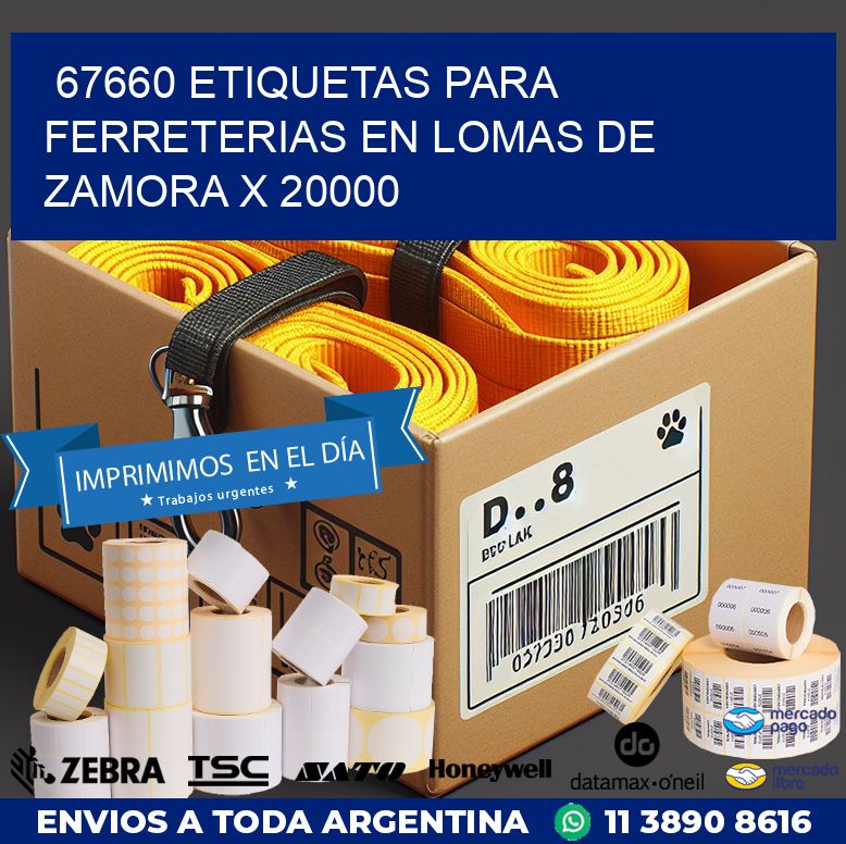 67660 ETIQUETAS PARA FERRETERIAS EN LOMAS DE ZAMORA X 20000