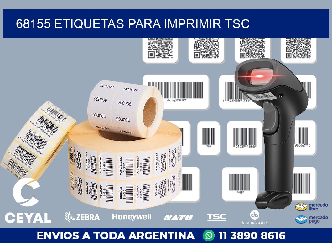 68155 ETIQUETAS PARA IMPRIMIR TSC