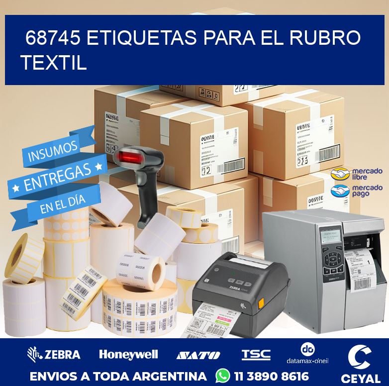 68745 ETIQUETAS PARA EL RUBRO TEXTIL