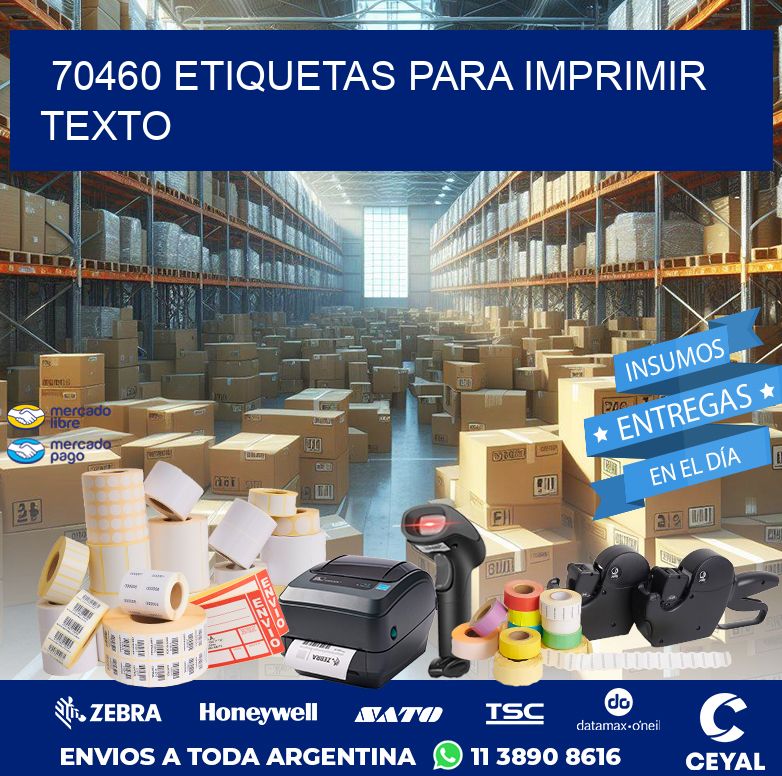 70460 ETIQUETAS PARA IMPRIMIR TEXTO