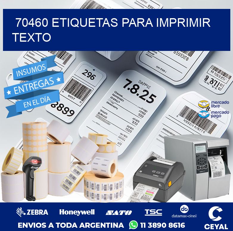 70460 ETIQUETAS PARA IMPRIMIR TEXTO