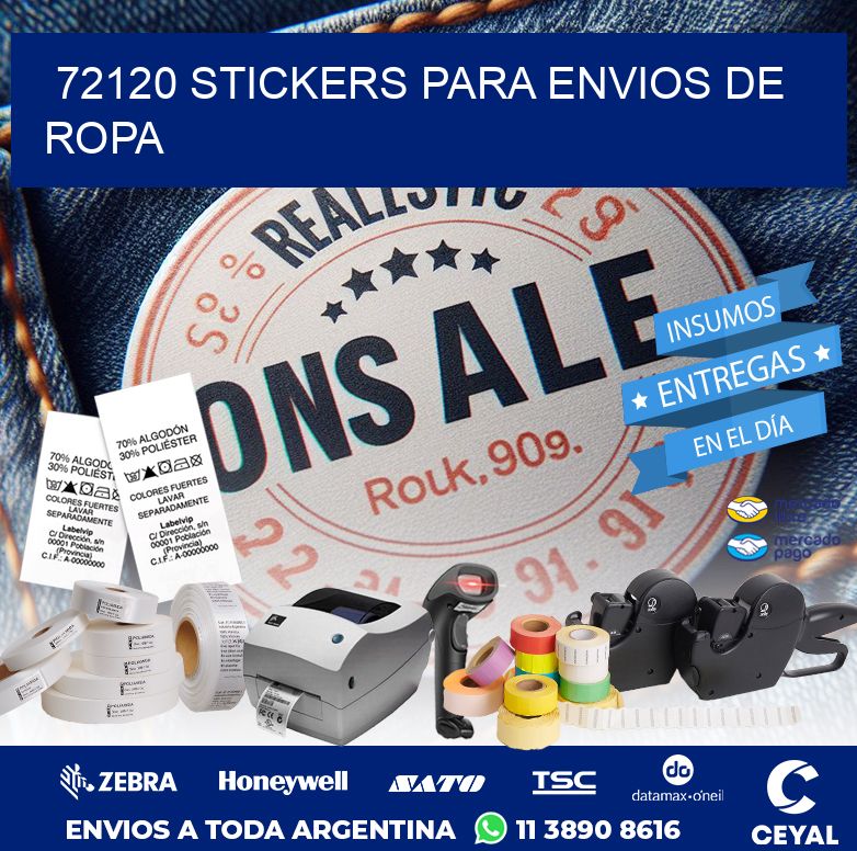 72120 STICKERS PARA ENVIOS DE ROPA