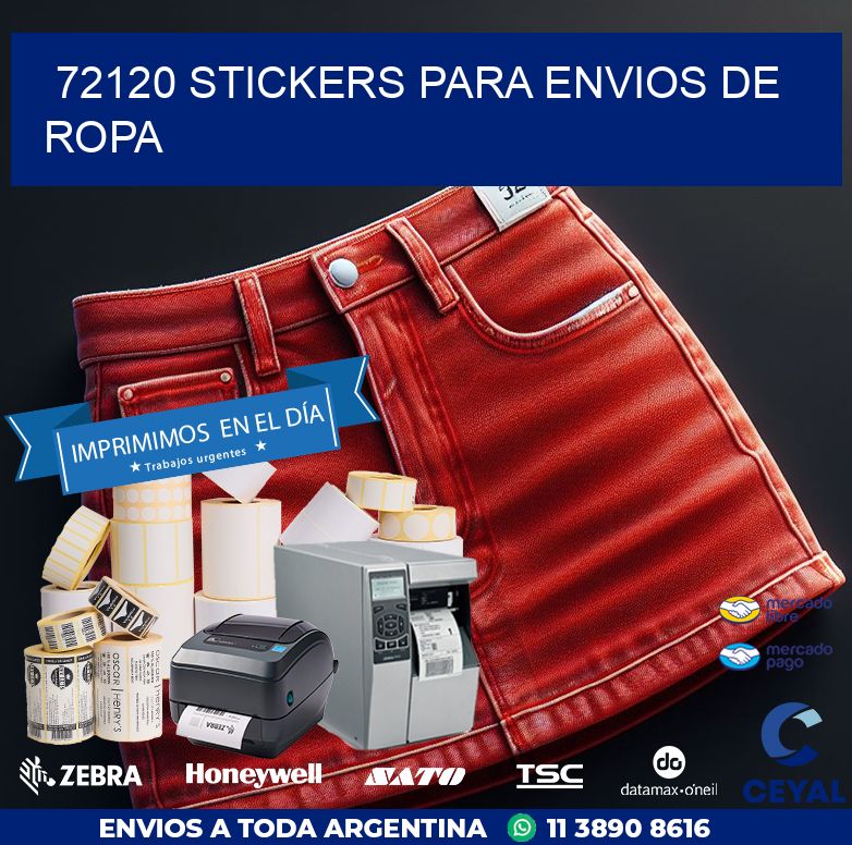 72120 STICKERS PARA ENVIOS DE ROPA