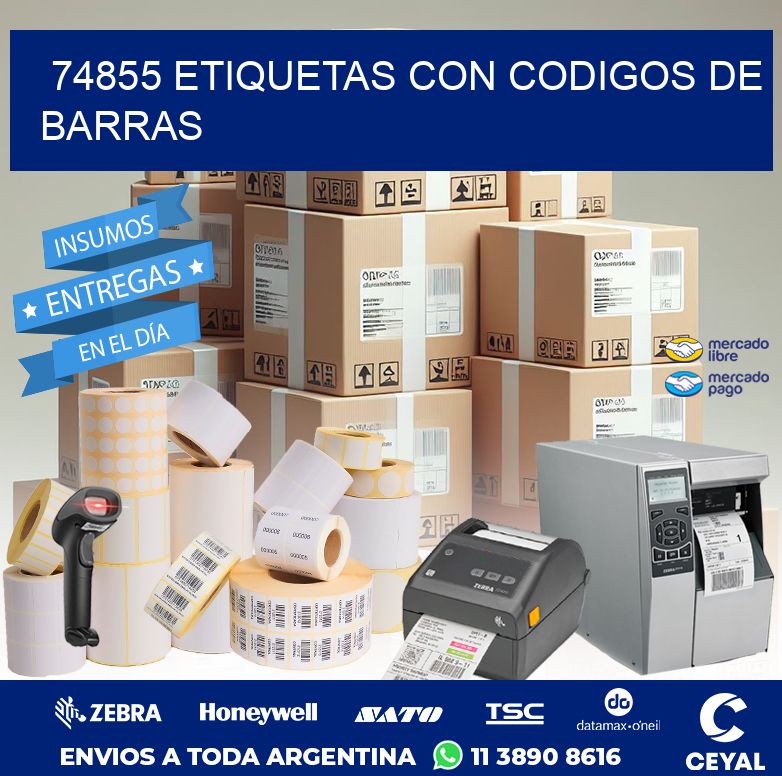 74855 ETIQUETAS CON CODIGOS DE BARRAS
