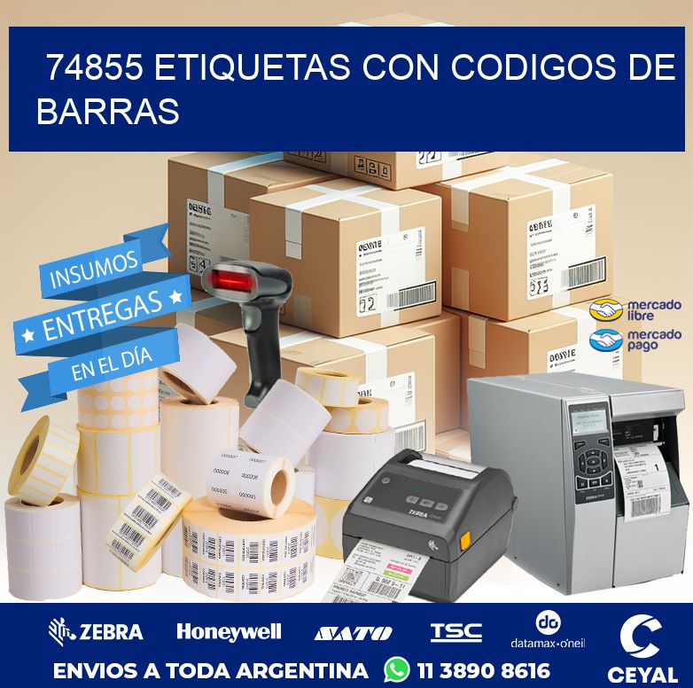 74855 ETIQUETAS CON CODIGOS DE BARRAS
