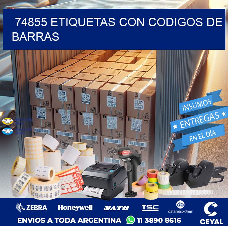 74855 ETIQUETAS CON CODIGOS DE BARRAS