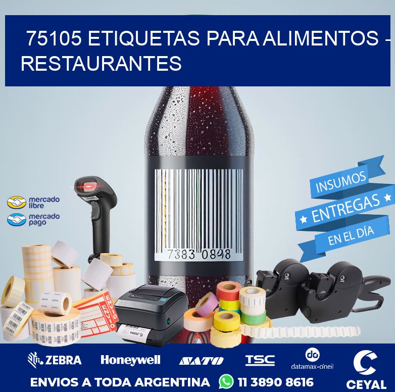 75105 ETIQUETAS PARA ALIMENTOS - RESTAURANTES