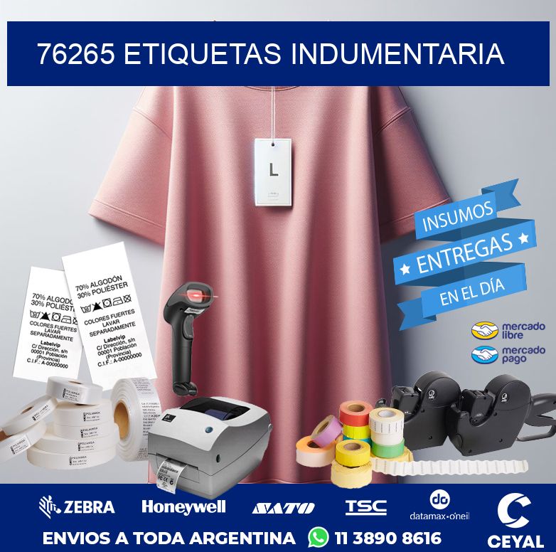 76265 ETIQUETAS INDUMENTARIA