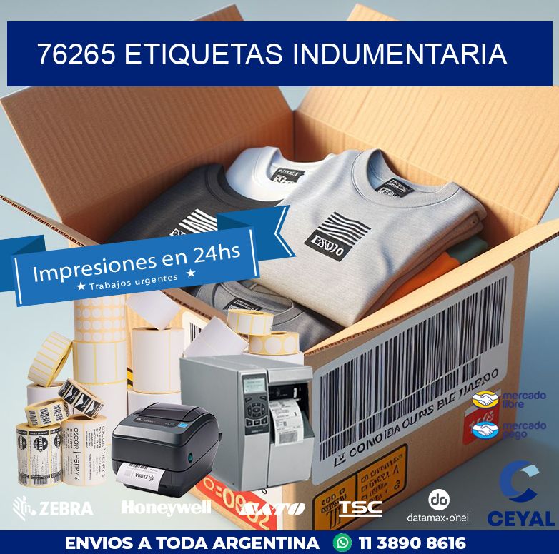 76265 ETIQUETAS INDUMENTARIA