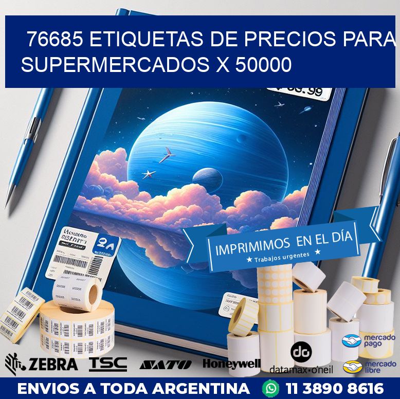 76685 ETIQUETAS DE PRECIOS PARA SUPERMERCADOS X 50000