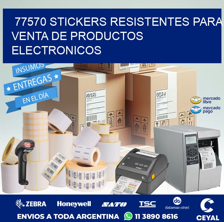 77570 STICKERS RESISTENTES PARA VENTA DE PRODUCTOS ELECTRONICOS