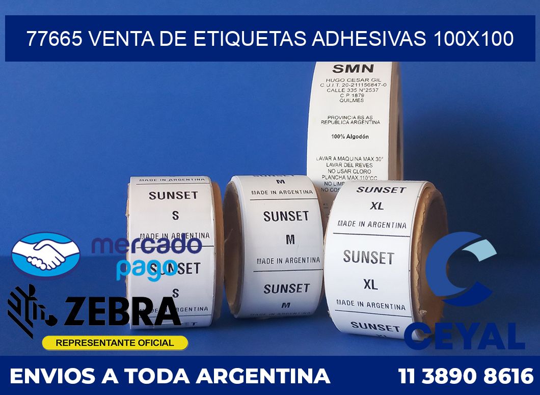 77665 VENTA DE ETIQUETAS ADHESIVAS 100X100