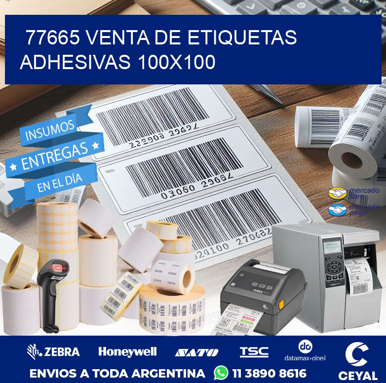 77665 VENTA DE ETIQUETAS ADHESIVAS 100X100