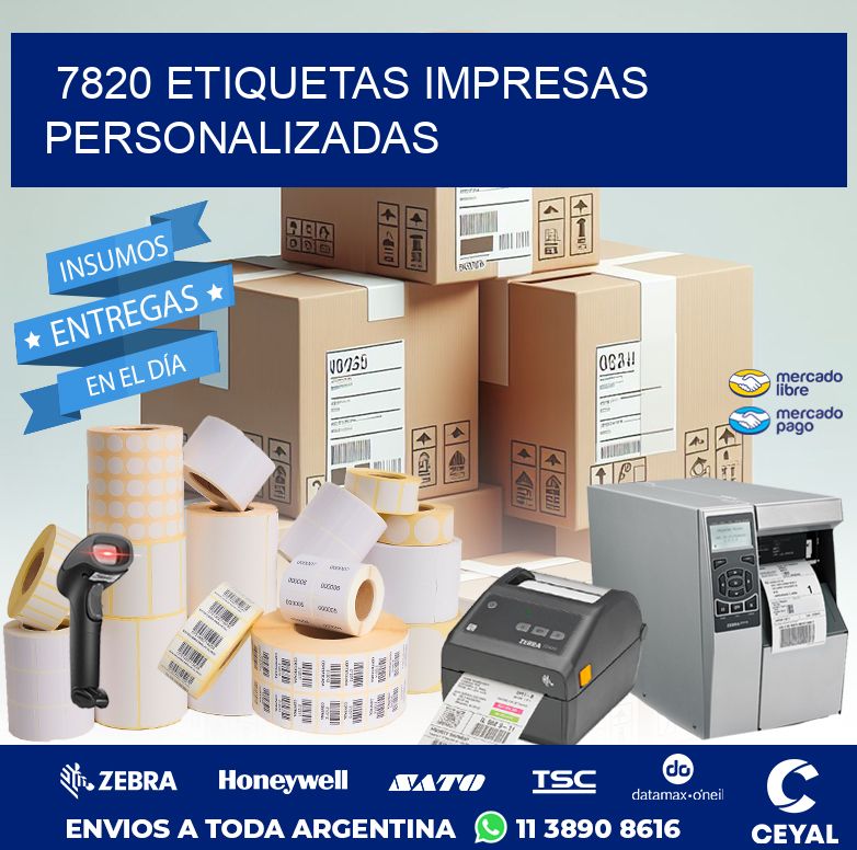 7820 ETIQUETAS IMPRESAS PERSONALIZADAS