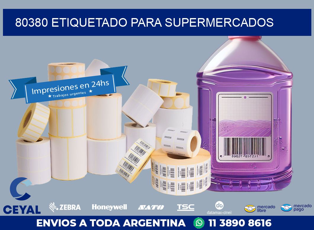 80380 ETIQUETADO PARA SUPERMERCADOS
