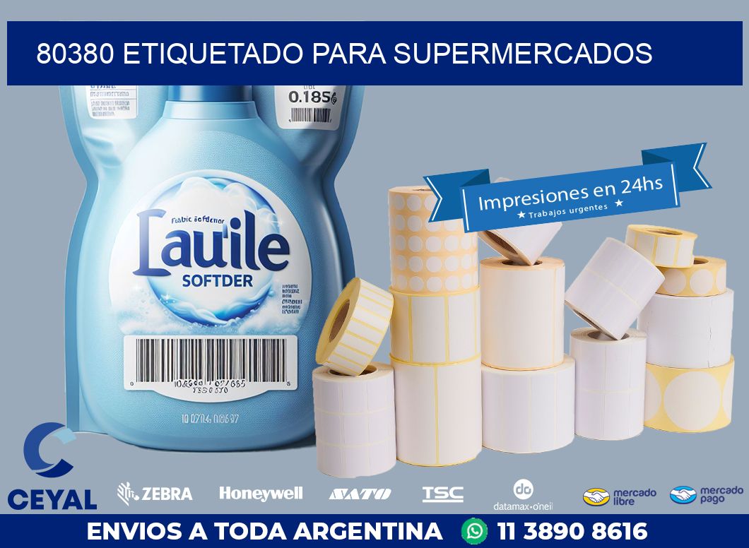 80380 ETIQUETADO PARA SUPERMERCADOS