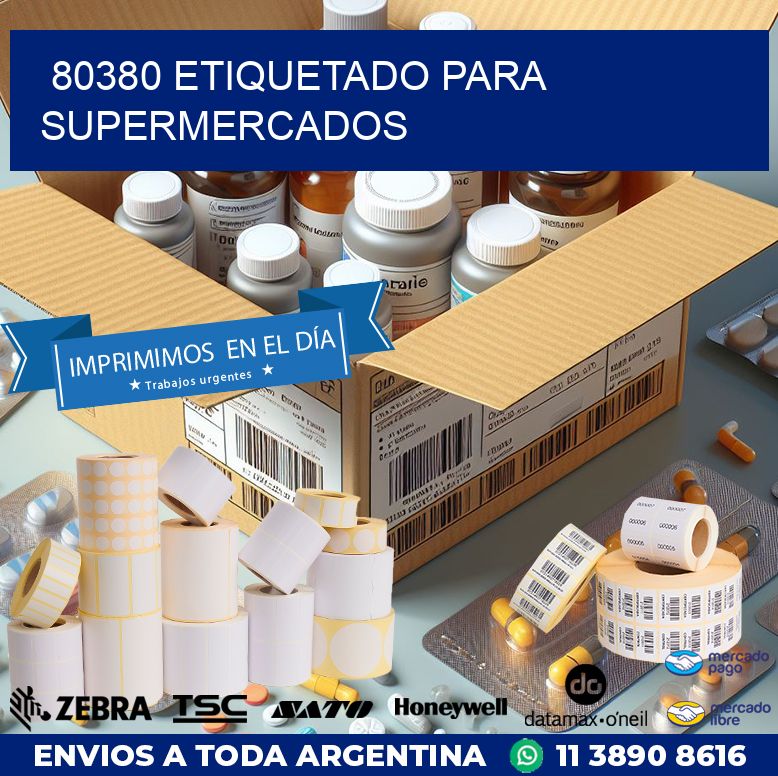 80380 ETIQUETADO PARA SUPERMERCADOS
