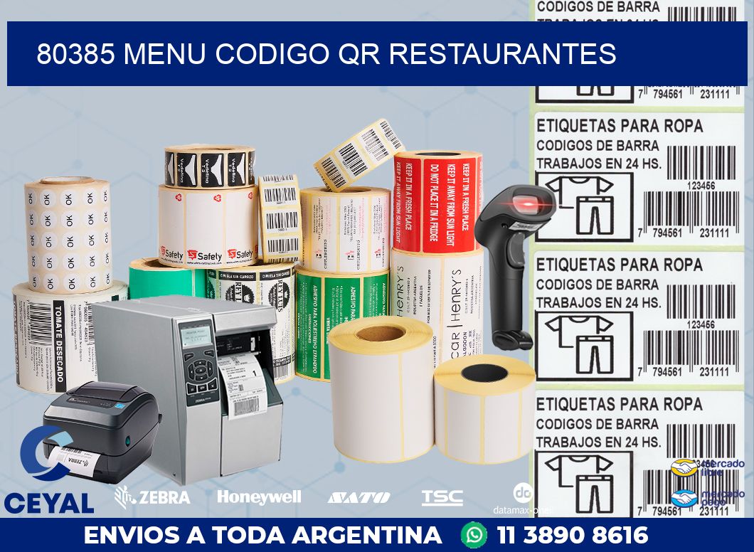 80385 MENU CODIGO QR RESTAURANTES