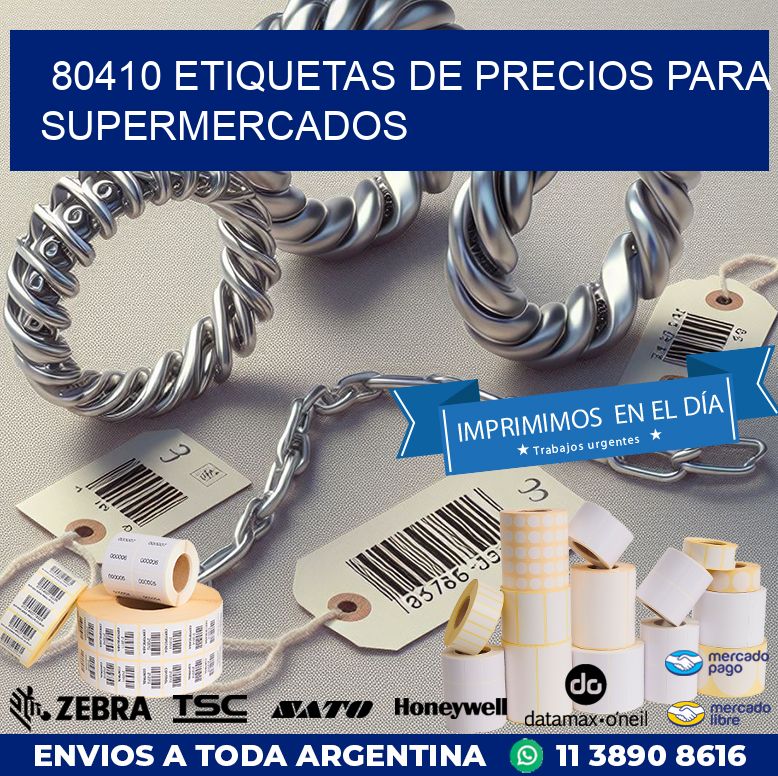 80410 ETIQUETAS DE PRECIOS PARA SUPERMERCADOS