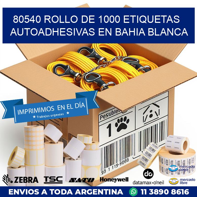 80540 ROLLO DE 1000 ETIQUETAS AUTOADHESIVAS EN BAHIA BLANCA