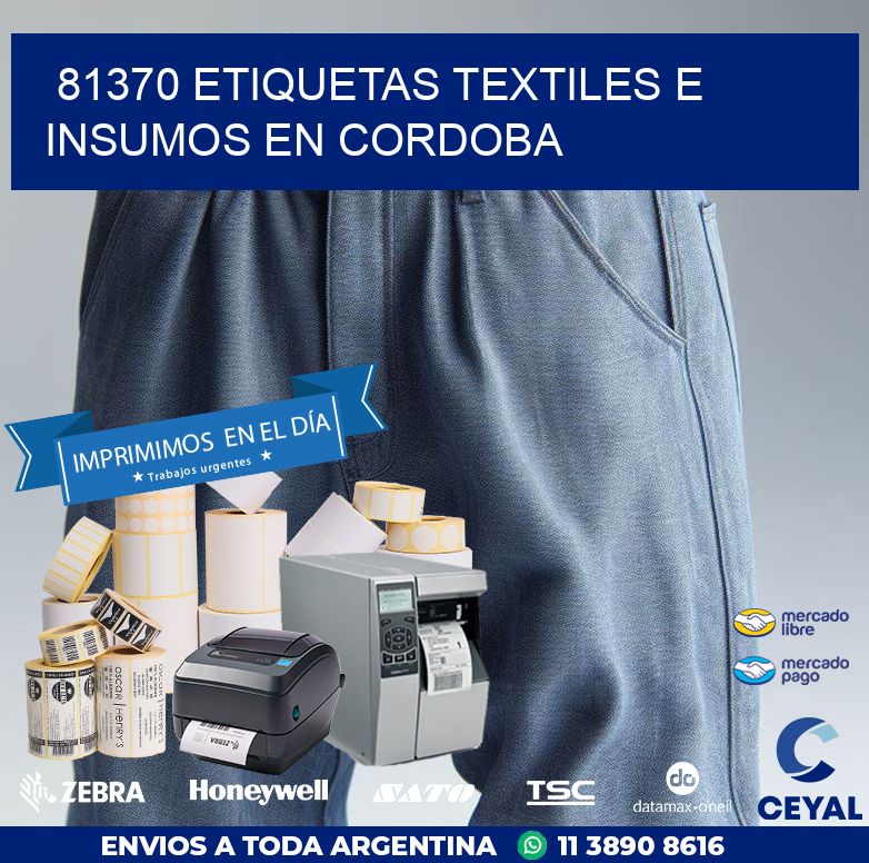 81370 ETIQUETAS TEXTILES E INSUMOS EN CORDOBA