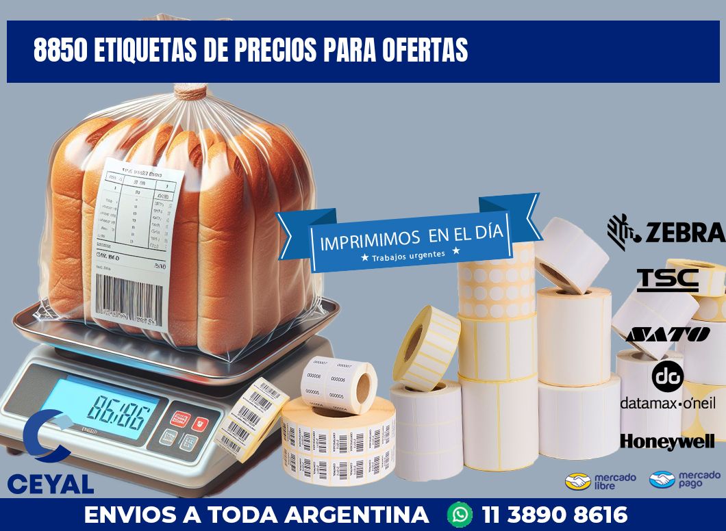 8850 ETIQUETAS DE PRECIOS PARA OFERTAS