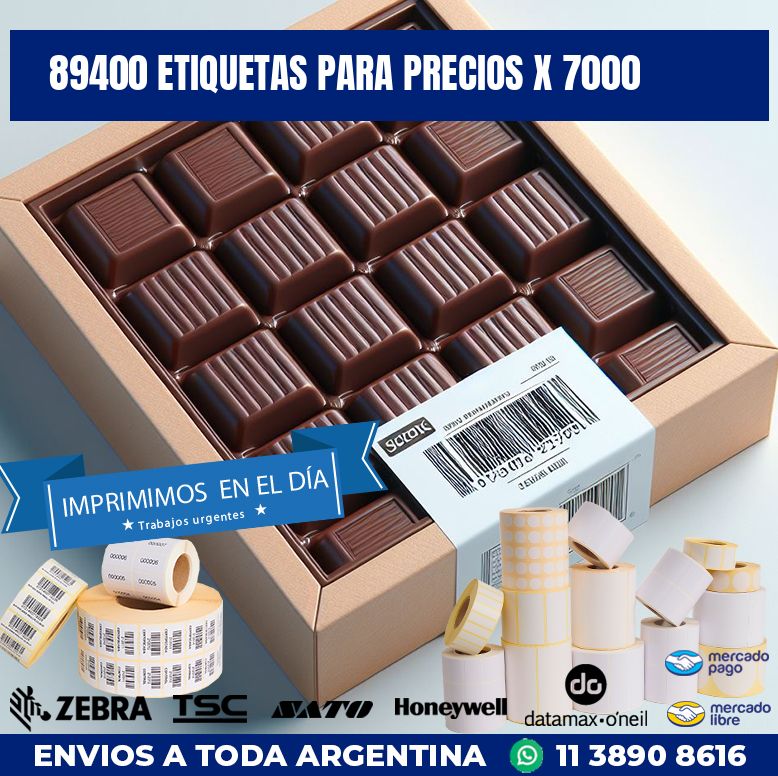 89400 ETIQUETAS PARA PRECIOS X 7000