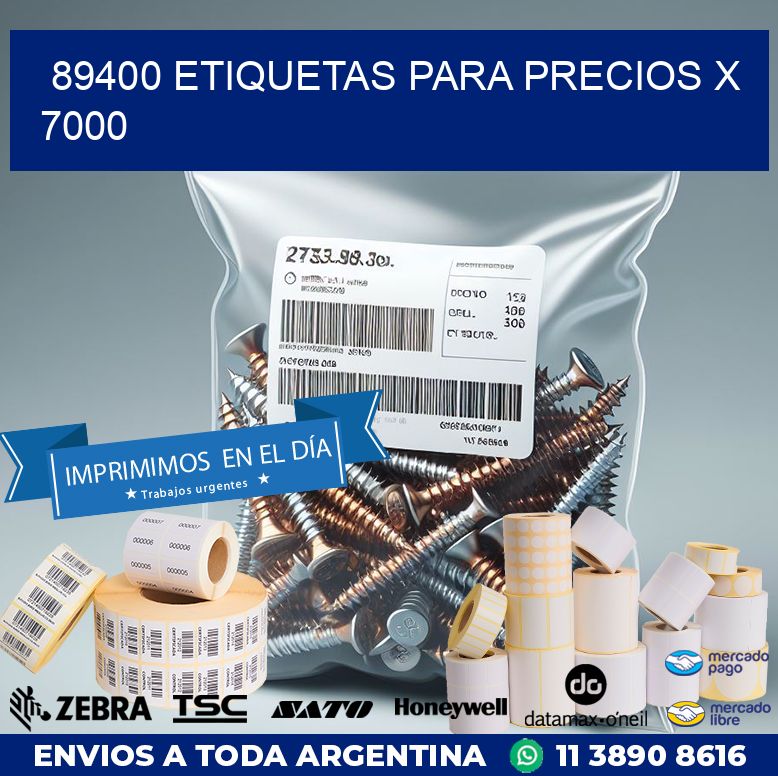 89400 ETIQUETAS PARA PRECIOS X 7000