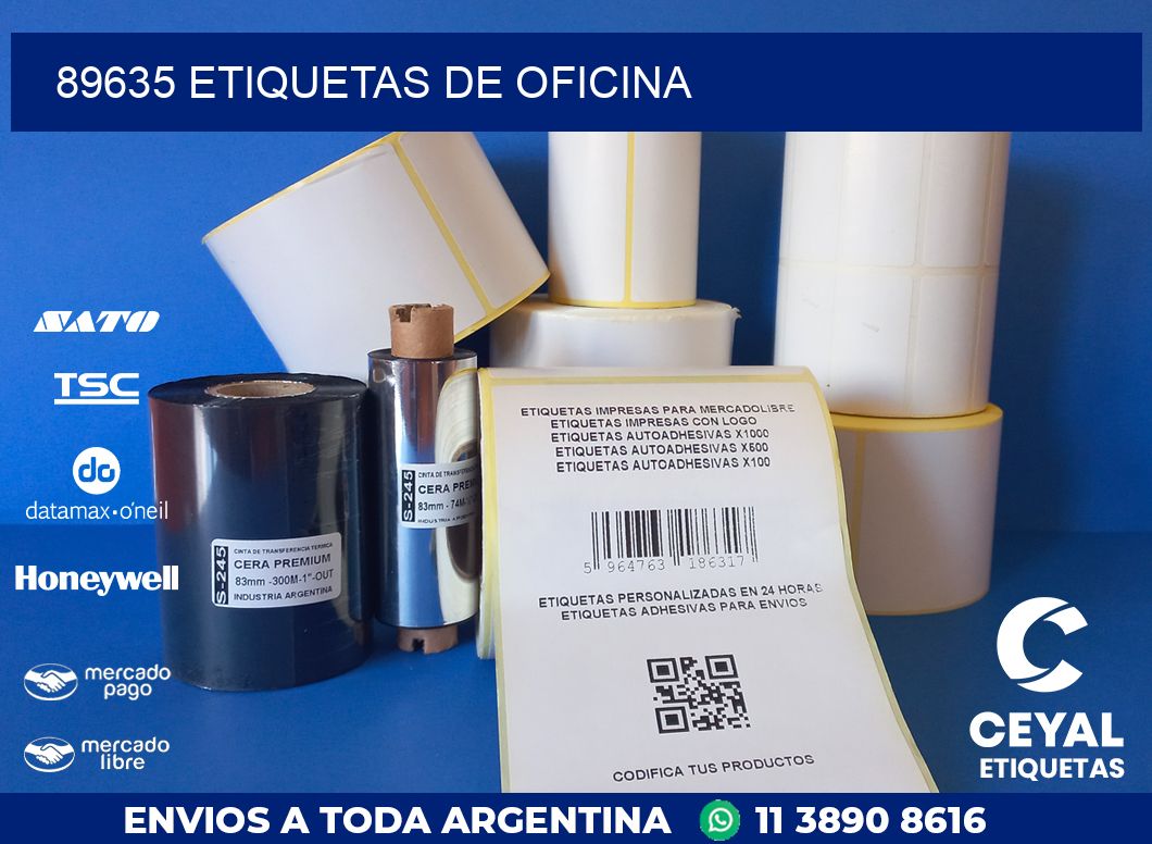 89635 ETIQUETAS DE OFICINA