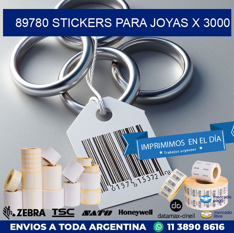 89780 STICKERS PARA JOYAS X 3000