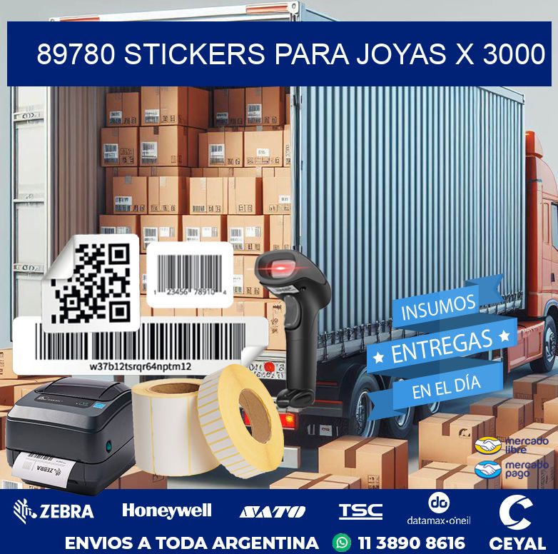 89780 STICKERS PARA JOYAS X 3000