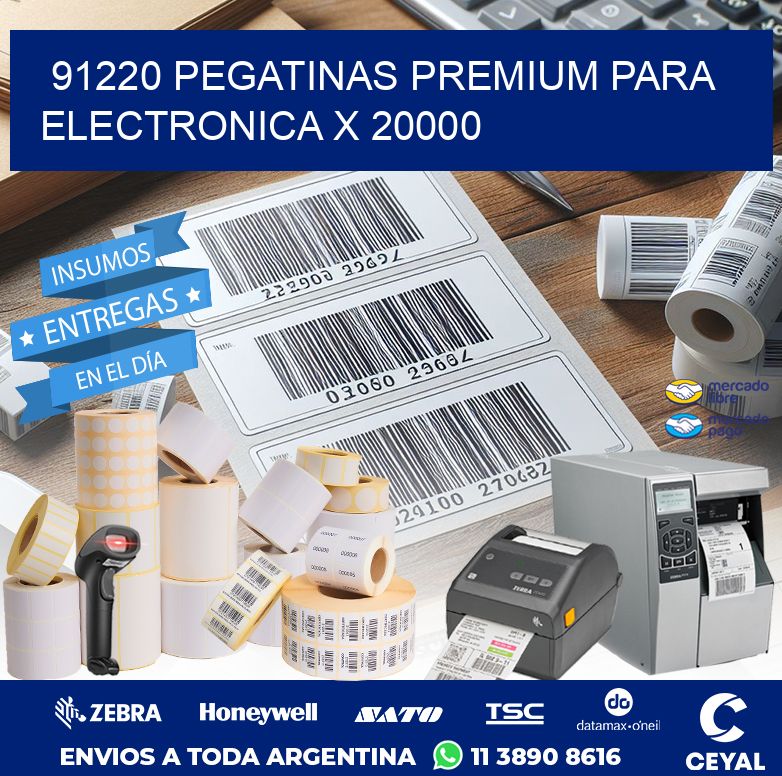 91220 PEGATINAS PREMIUM PARA ELECTRONICA X 20000