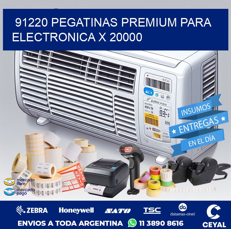 91220 PEGATINAS PREMIUM PARA ELECTRONICA X 20000