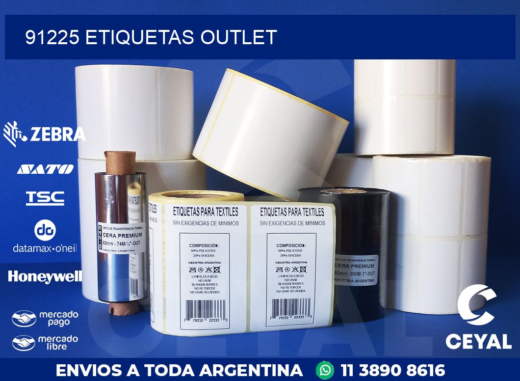 91225 ETIQUETAS OUTLET