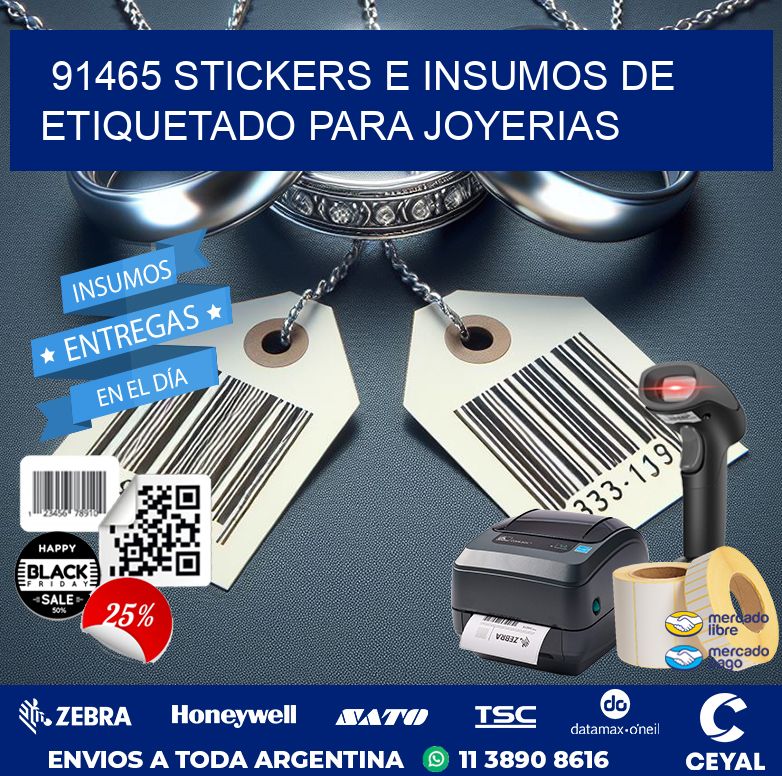 91465 STICKERS E INSUMOS DE ETIQUETADO PARA JOYERIAS
