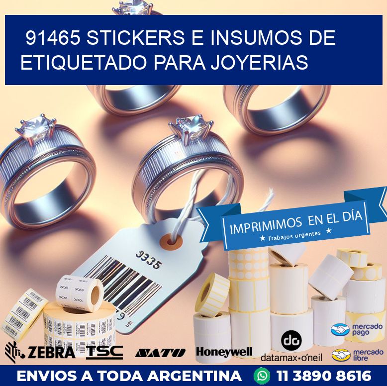 91465 STICKERS E INSUMOS DE ETIQUETADO PARA JOYERIAS