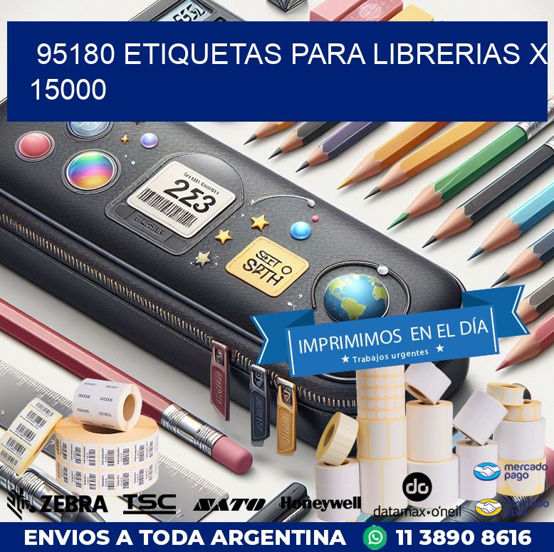 95180 ETIQUETAS PARA LIBRERIAS X 15000