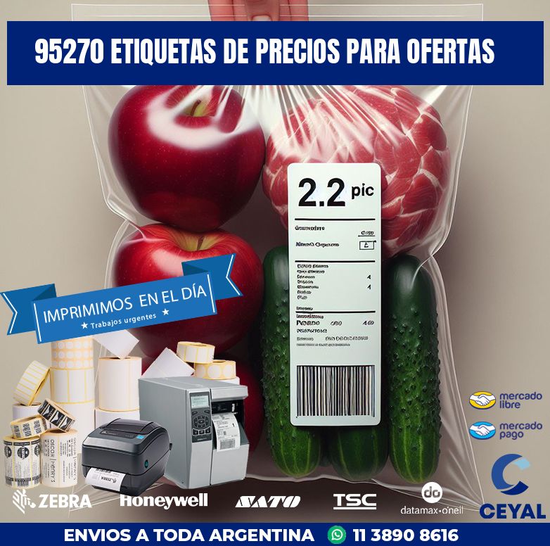 95270 ETIQUETAS DE PRECIOS PARA OFERTAS