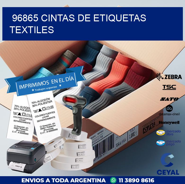 96865 CINTAS DE ETIQUETAS TEXTILES