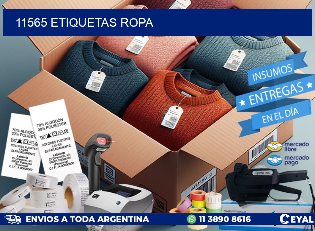 11565 ETIQUETAS ROPA
