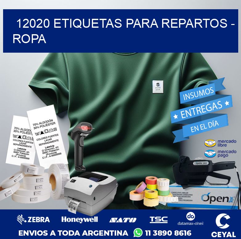 12020 ETIQUETAS PARA REPARTOS – ROPA