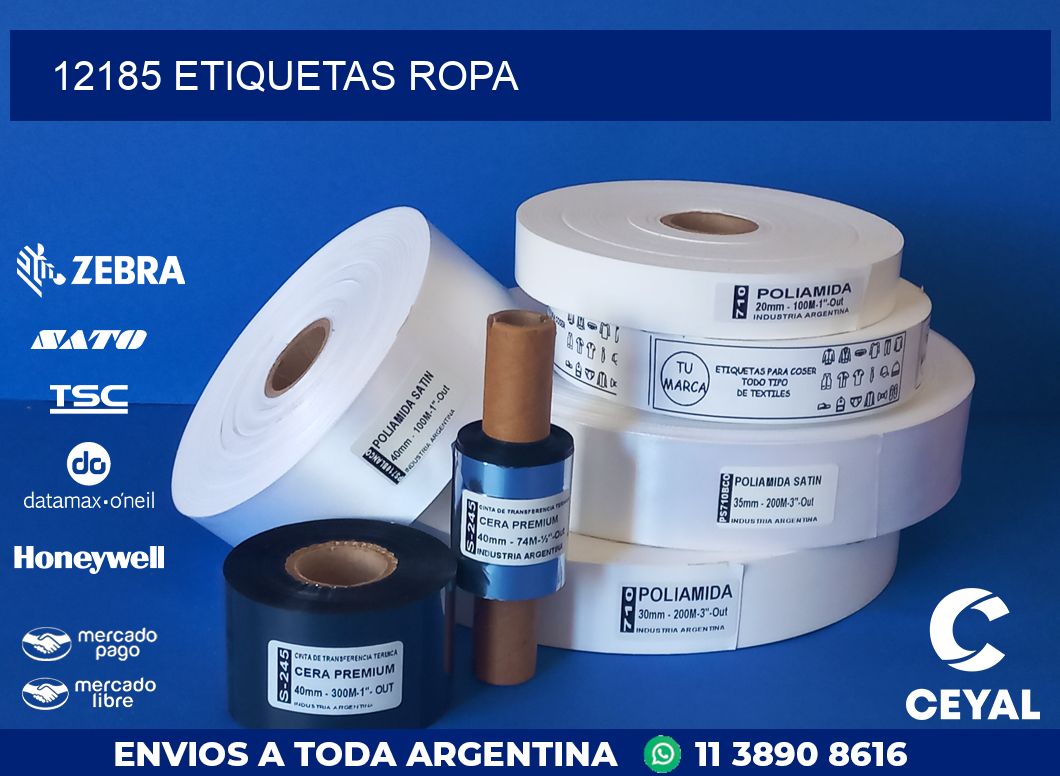 12185 ETIQUETAS ROPA