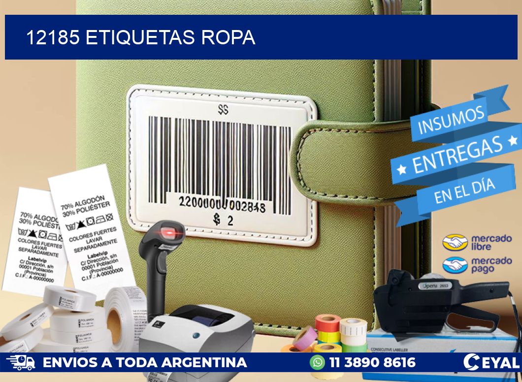 12185 ETIQUETAS ROPA