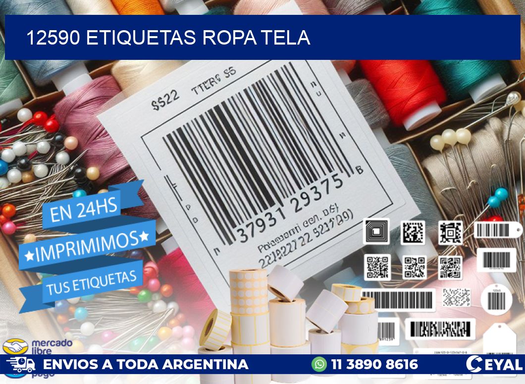 12590 ETIQUETAS ROPA TELA